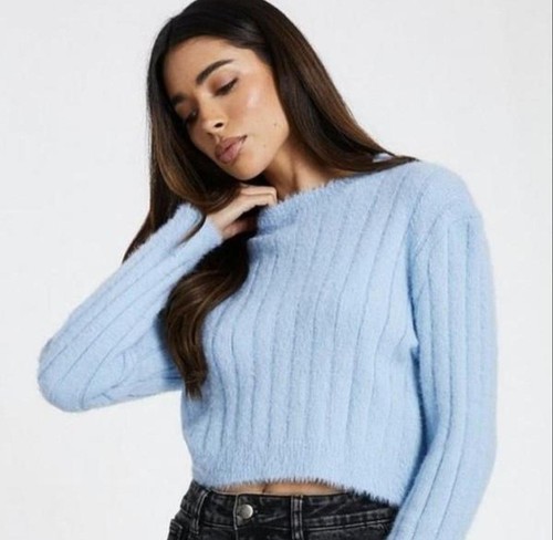 Quiz blue fluffy jumper - fluffy, size