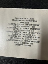 1992 Alice In Chains Cathedral Daniel Ash Leonard Cohen Mercury Rev umatic tape
