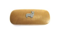 Corgi Dog design Tan Solid PU