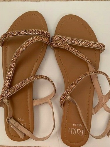 Faith wide fit sandals size - size, 6