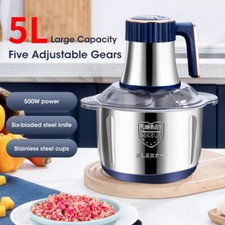 5L Electric Meat Grinder Food Processor Fruits Blender Veg Chopper Sausage Maker