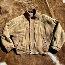 Vintage 80s 90s Tan Leather