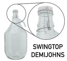 6 PACK, 5 Litre Demijohns