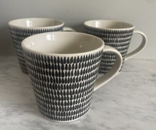 Sainsburys Home Set Of 3 Teardrop Design Mug Mugs