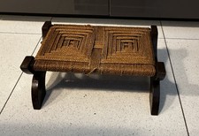 Vintage Woven Stool ( Needs
