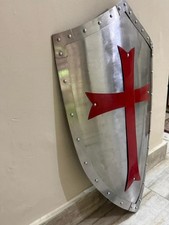 Medieval Crusader Shield: Red