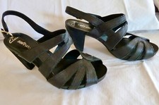 Clarks high heeled open peep