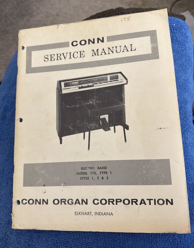 Conn organ service - conn, manual