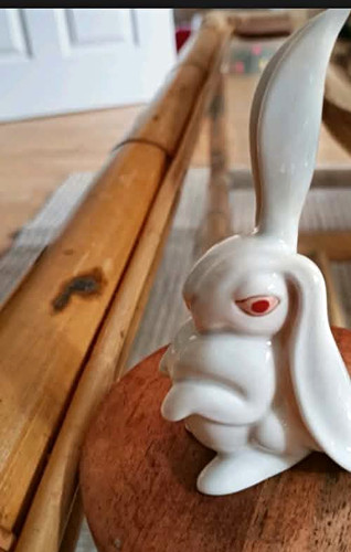 Herend porcelain lop - herend, eared