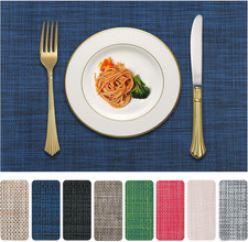 Vinyl Placemats Set of 4, PVC