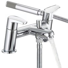 Bristan Bath Filler Tap Mixer With Hand Held Set Chrome Double Lever Bathroom