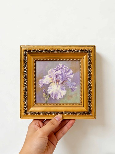 Soft purple iris flower custom - flower,
