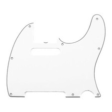 Fender Pure Vintage 3 Ply 8 Hole '64 Telecaster Scratchplate (Eggshell White)