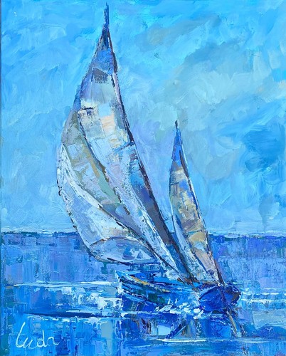 Impasto seascape ocean - impasto,