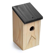 Wooden Garden Bird Nest Box with Perch Small Birds Robin Nesting House Bird Box