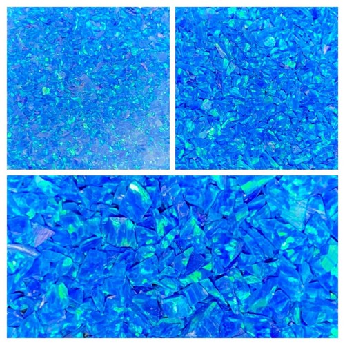Crushed opal pacific - opal, blue/