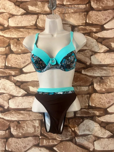 Bikini brown turquoise - brown/,