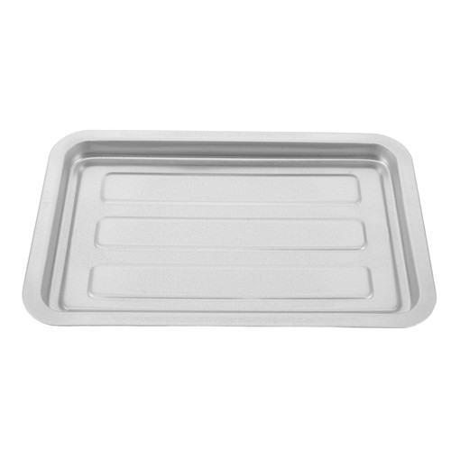 Silver iron oven cooking tray - silver,
