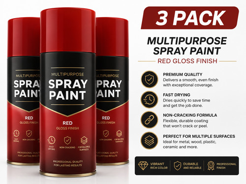 Red gloss finish 400ml - x, all
