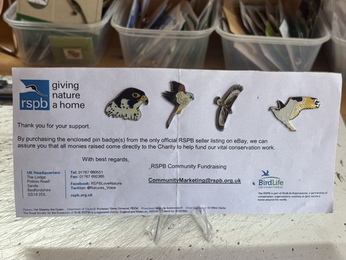 Rspb bird prey enamel - ,