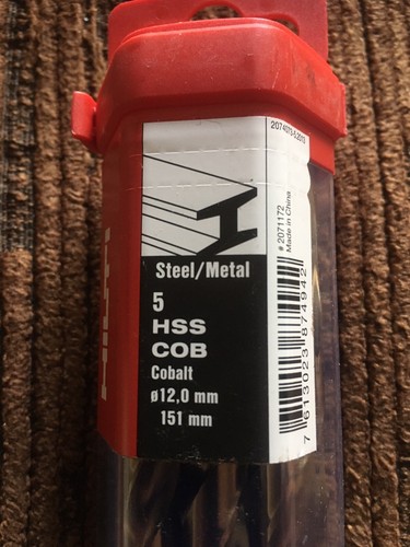Brand new steel hilti - steel, hss-co