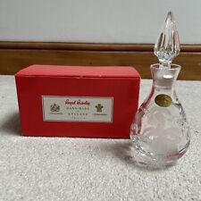 Royal Brierley Crystal fuschia pattern Decanter signed & numbered original box