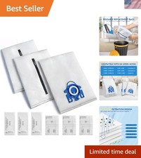 Miele-Compatible Reusable AirClean Vacuum Bags - 3 Bags & 6 Filters Included