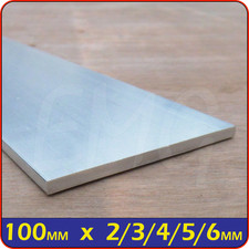 4" Aluminium Flat Bar / Sheet 100mm x 2mm 3mm 4mm 5mm 6mm 4 inch alloy plate c
