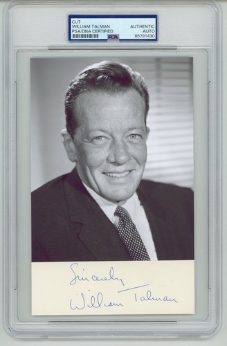 William talman signed - william, ~