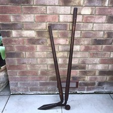 Vintage Antique garden farm long handle lawn edging tool