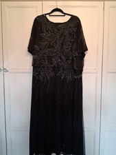 Ladies Size 24 Sequined Evening Dress