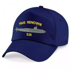 HMS Renown Submarine Profile Embroidered Baseball Caps