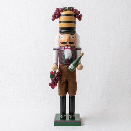 Wooden wine nutcracker soldier - wooden,