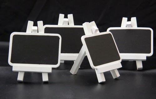 Mini wooden easel and blank - 4,