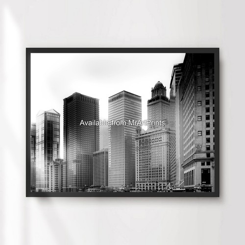 Black and white cityscape city - black,