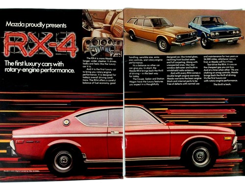 1974 mazda print - print, ad