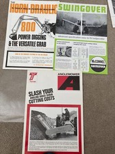 Horndraulic 800 Power Grab;Turner angle mower;McConnel hedge cutter x 3 brochure