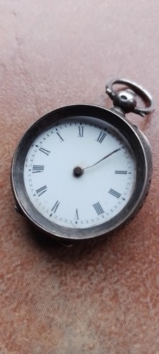 Ladies silver fob watch - silver,