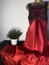 REPOSE LIQUID SATIN RED NIGHTDRESS/ NEGLIGEE SIZE M