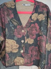 Zara floral knit jacquard