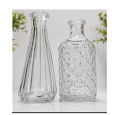 Clear glass patterned abstract - glass,