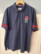 England Rugby Men's Polo Shirt 3XL Navy Official Licenced Product Short Sleeve