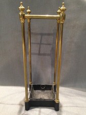 A stand out antique brass and cast iron umbrella stick stand / hallway stand