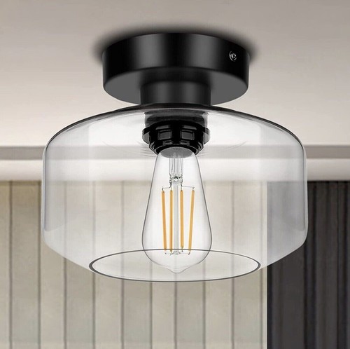 Modern industrial flush glass - modern,