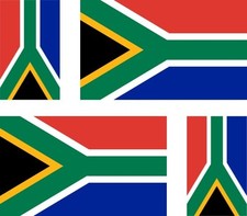 4x south africa flag decals