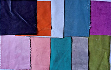 Velvet fabric scraps - velvet,