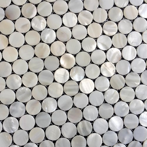 11pcs white penny round - 11pcs,