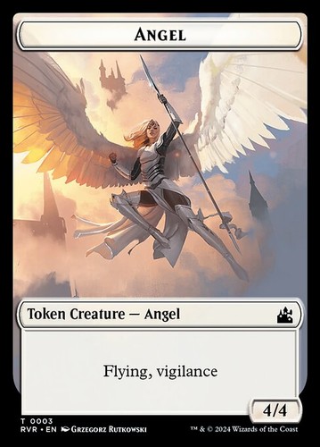 Mtg angel - (token, creature)