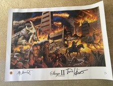 Siege of Minas Tirith II limited edition lithograph  Greg and Tim Hildebrandt
