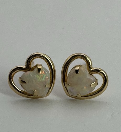 14k solid gold australian - 14k, opal